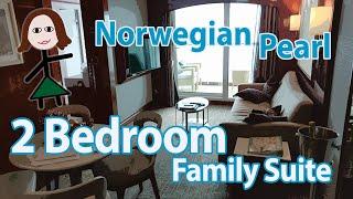 Norwegian Pearl Two Bedroom Family Suite 11024 Cabin Tour