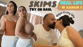 SKIMS Try On Shopping Haul, Recovery post lasik surgery | Real Life W Aanam C