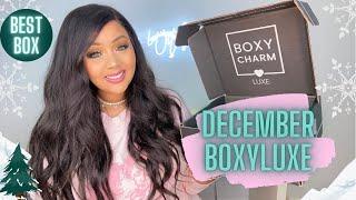 BOXYCHARM DECEMBER 2021 BOXYLUXE UNBOXING & TRY-ON  | BEST BEAUTY BOX ?! | KARMA