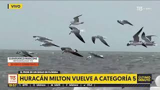 Huracán Milton se eleva a Categoría 5: el peor en un siglo en Florida