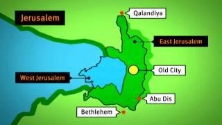 Animated map of the Separation Barrier in Jerusalem