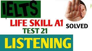 Life Skills a1 Listening  | A1 Listening with Answers |A1 listening test 21