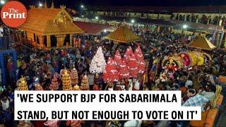 Near Lord Ayyappa’s Sabarimala temple in Kerala, murmurs of ‘BJP only party protecting Hindus’