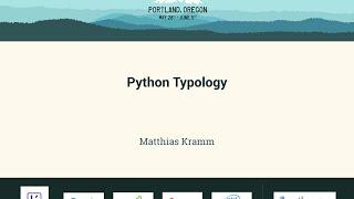 Matthias Kramm - Python Typology - PyCon 2016