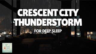 Rain Sounds for Sleep | Heavy Rain ASMR | Crescent City Ambience