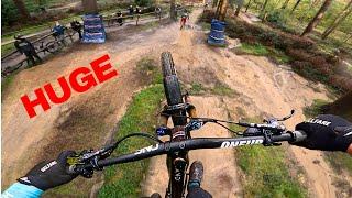 BIKEPARK CHAOS ON THESE IMMENSE DOWNHILL TRAILS!