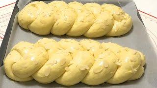 Пышное, волокнистое тесто.Финская Пулла-сдобная плетёнка/Finnish Pulla is a rich braid.