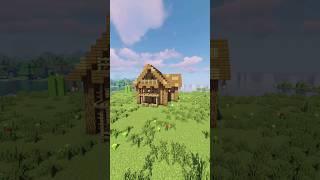 Minecraft Wooden House #minecraft #shorts #minecraftbuilding #minecraftshorts