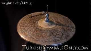 Anatolian JC Chocolate Move Hi Hat 14" weight: 1221/1421 g.