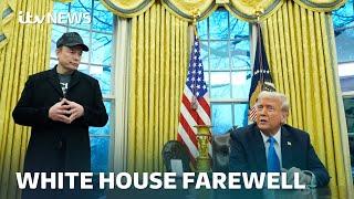 Donald Trump and Elon Musk part ways: Watch their press conference from the Oval Office | ITV News