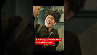 А вдоль дороги мертвые с косами стоять...Фраза из фильма "Неуловимые мстители"