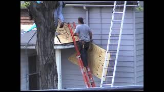 New Roof on house on Literary road. 5/6/2004.