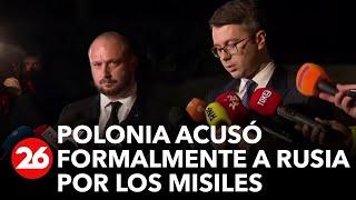 Polonia acusó formalmente a Rusia por el lanzamiento de misiles en la localidad de Przewodou