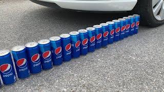 Experiment Car vs Pepsi | Crushing crunchy & soft things by car | Test Ex