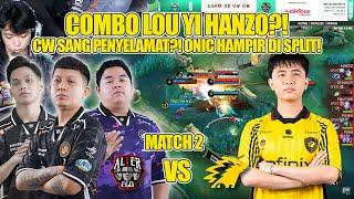 CW SANG PENYELAMAT!! HAMPIR DI SPLIT!! MATCH 2 ALTER EGO VS ONIC ESPORTS MPL ID