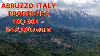 #102 - 30,000-248,000 EURO ABRUZZO ITALY HOMES FOR SALE in CARAMANICO TERME. Let's visit the village