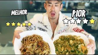 PEDI  o YAKISOBA de PIOR e MELHOR AVALIAÇÃO do aplicativo *fiquei impressionado*