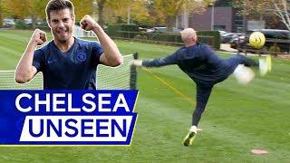 Azpilicueta v Marcos Alonso v Caballero In Headers and Volleys Challenge! ️ | Chelsea Unseen