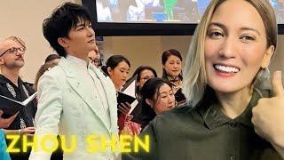 Reaction to Zhou Shen | “【周深 Charlie Zhou Shen】＜等着我Wait ForMe》联合国中文日内场前排饭拍UN ChineseLanguage Day”