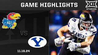 Kansas vs. #6 BYU Game Highlights | 2024 Big 12 Football