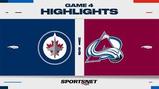 NHL Game 4 Highlights | Jets vs. Avalanche - April 28, 2024