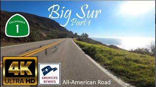 Riding the Pacific Coast Highway Part 1.  Relaxing POV 4K motorcycle ride (with music).