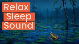 Original Nature Sounds at Night - Frogs, Crickets, Light Rain in the Swamp, For A Good Sleep