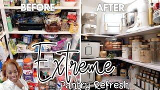 MODERN GLAM KITCHEN EDITION:BUDGET FRIENDLY DREAM PANTRY REFRESH|Decorate With Me|New Appliances| B