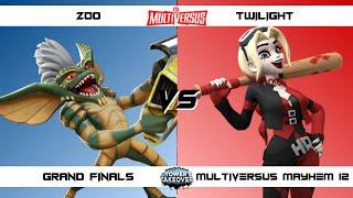 MultiVersus Mayhem 12 GRAND FINALS Zoo (Stripe) vs Twilight (Harley) MultiVersus Tournament