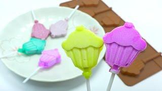 Playing with Colourful Cupcake Slime