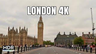 Big Ben Downtown London 4K Drive Covent Garden and Kings Cross Station