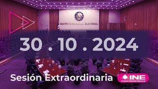 Sesión Extraordinaria del Consejo General (30/10/2024)