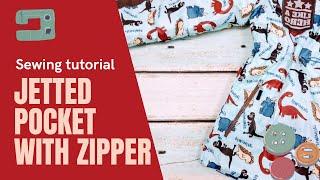 How to made jetted pocket with zipper on a jacket