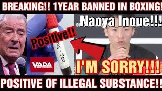 INOUE- I'M SORRY!! 1YEAR BANNED IN BOXING!!! NAOYA INOUE WILL NEVER GO TO US AGAIN!!