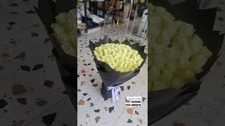 باقه ورد فخمه بشكل جميل جدا وروعه ورد طبيعي ابيض باقات هدايا مسكات عرائس تغليف عربيات ملكه