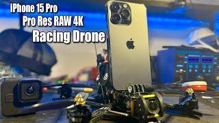 iPhone 15 PRO on an FPV DRONE!!! - ProRes Log on a Racing Drone 4k