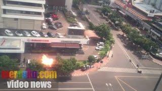 Video detik-detik ledakan bom di Sarinah