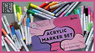 Arrtx 60 Colors Acrylic Markers, Product review