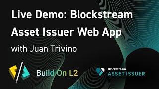 Blockstream Asset Issuer Web App