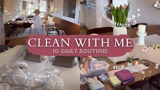 CLEAN WITH ME I 10 Daily Routines im Alltag  I Putz- & Organisations Motivation 