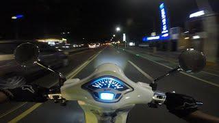 Vespa Primavera S 150 + Polini Racing Exhaust | night ride | pure sound ride | POV [4K]