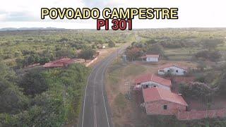 Sobrevoo com drone na rodovia PI 301 Povoado Campestre