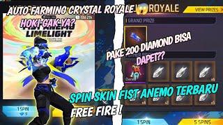 ADA SKIN TINJU ANEMO TERBARU FREE FIRE !! || TES KEHOKIAN PAKE 200DM  SAMBIL FARM KRISTAL ROYAL!!