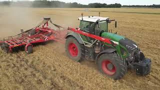 Fin des moissons de blé 2024 ! New Holland CR 9060 Fendt 942 et Massey Ferguson 8S 205