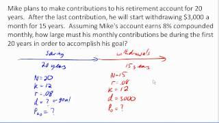 Multistage finance problem