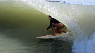 Surfing the Kelly Slater Wave Pool | WIPEOUTS at the Surf Ranch | Anastasia Ashley