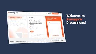 How to register on Armagora.am and participate in discussions?