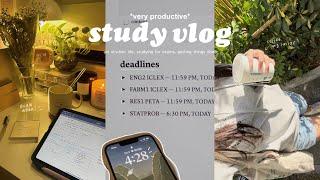 productive study vlog ️ uni student life, studying for exams, and getting things done 