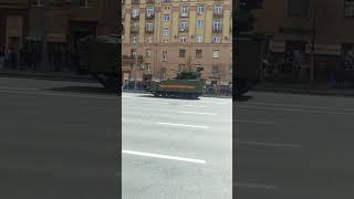 Москва - День Победы 9 мая 2025 г. Военная техника на Садовом кольце после  парада. Фрагмент 22