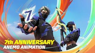 7th Anniversary Anemo Series Animation | Free Fire Official